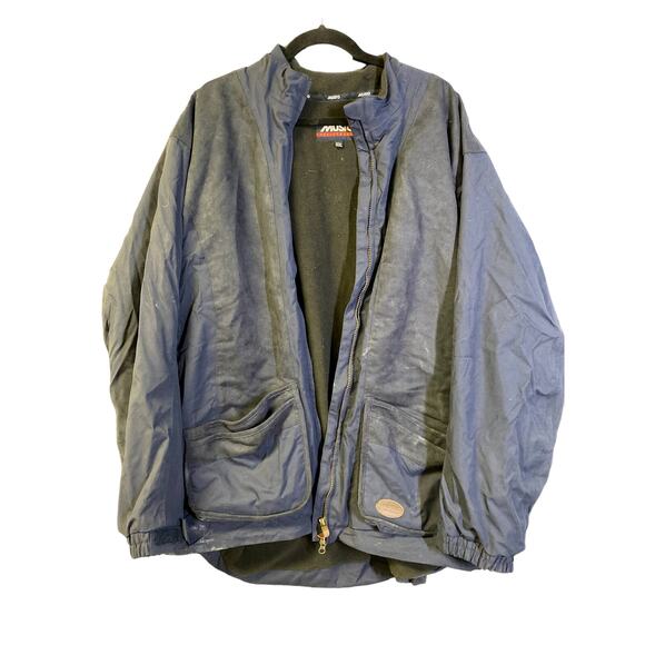 MUSTO PERFORMANCE Fleece Lined Clay Shooting Jacket Men's Blue XXL Long Sleeve